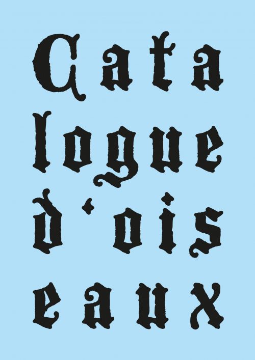 Catalogue d’oiseaux